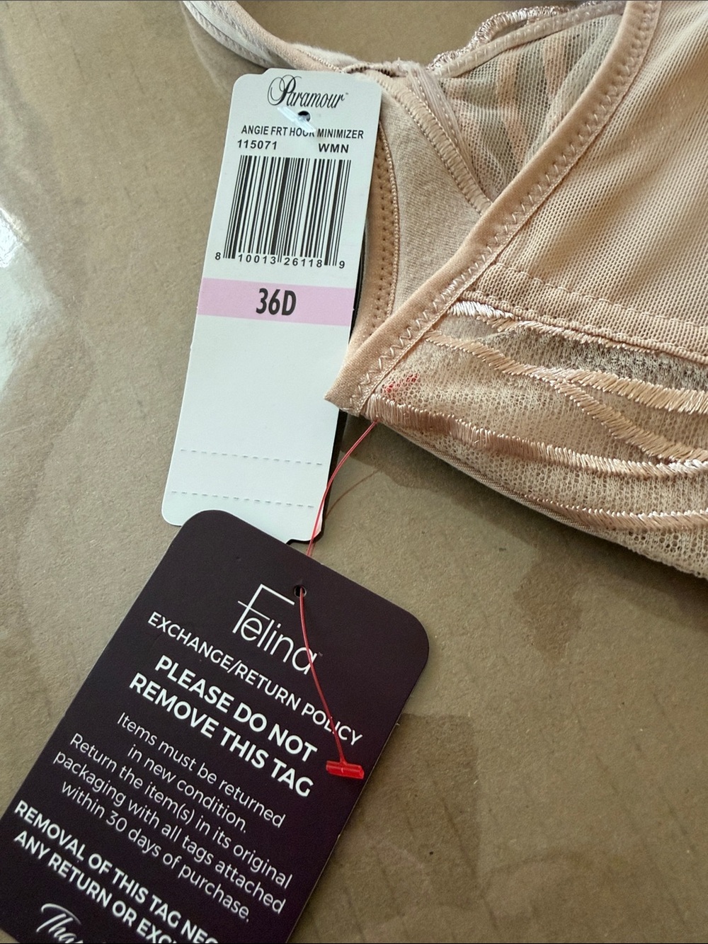 Set of 2 Angie front hook minimizer bras, Paramour for Felina NWT - Picture 6 of 7